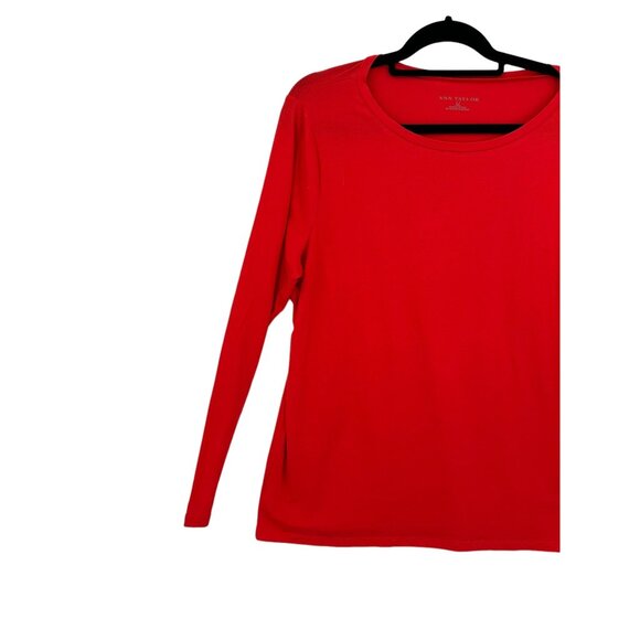 Ann‎ Taylor Factory Tee Shirt Womens Size XL Orange Classic Basic Capsule - Picture 4 of 6
